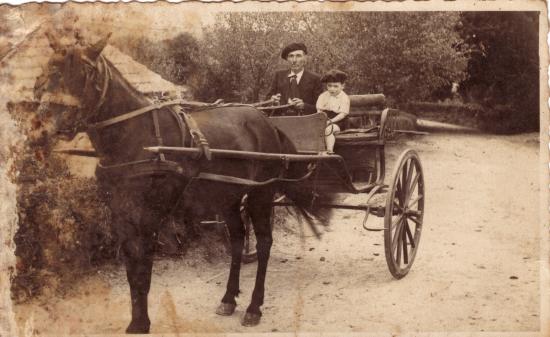 Sur les chemins en 1950