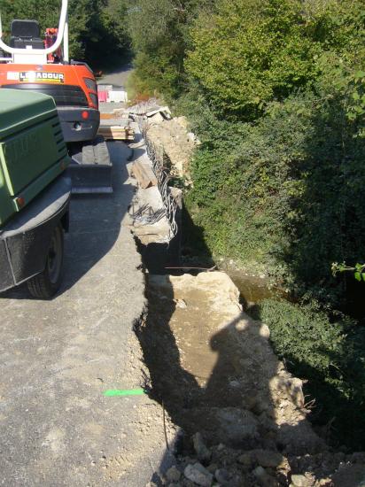 Rénovation du pont du Louts