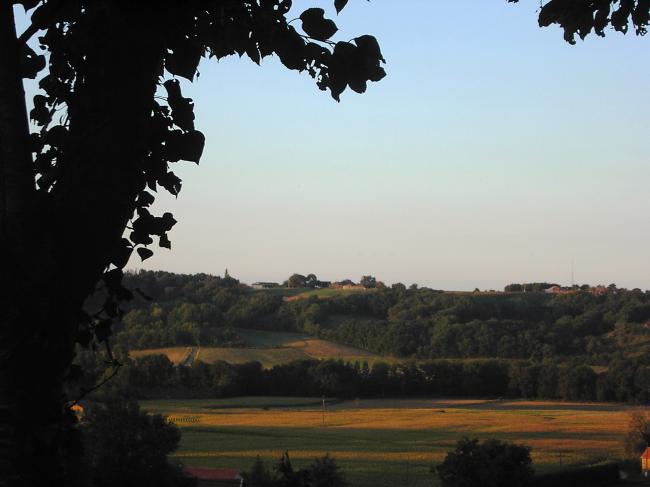 Crépuscule sur la vallée du Gabas