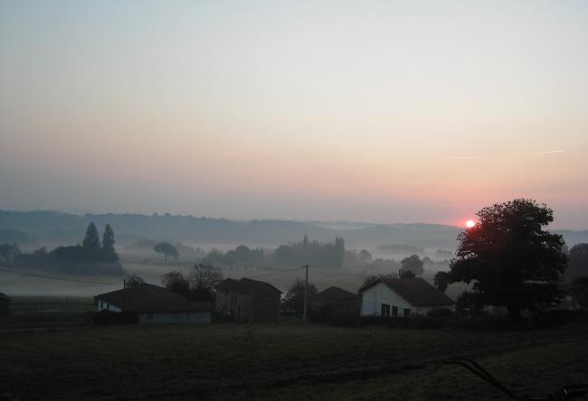 Lever de soleil depuis Millet